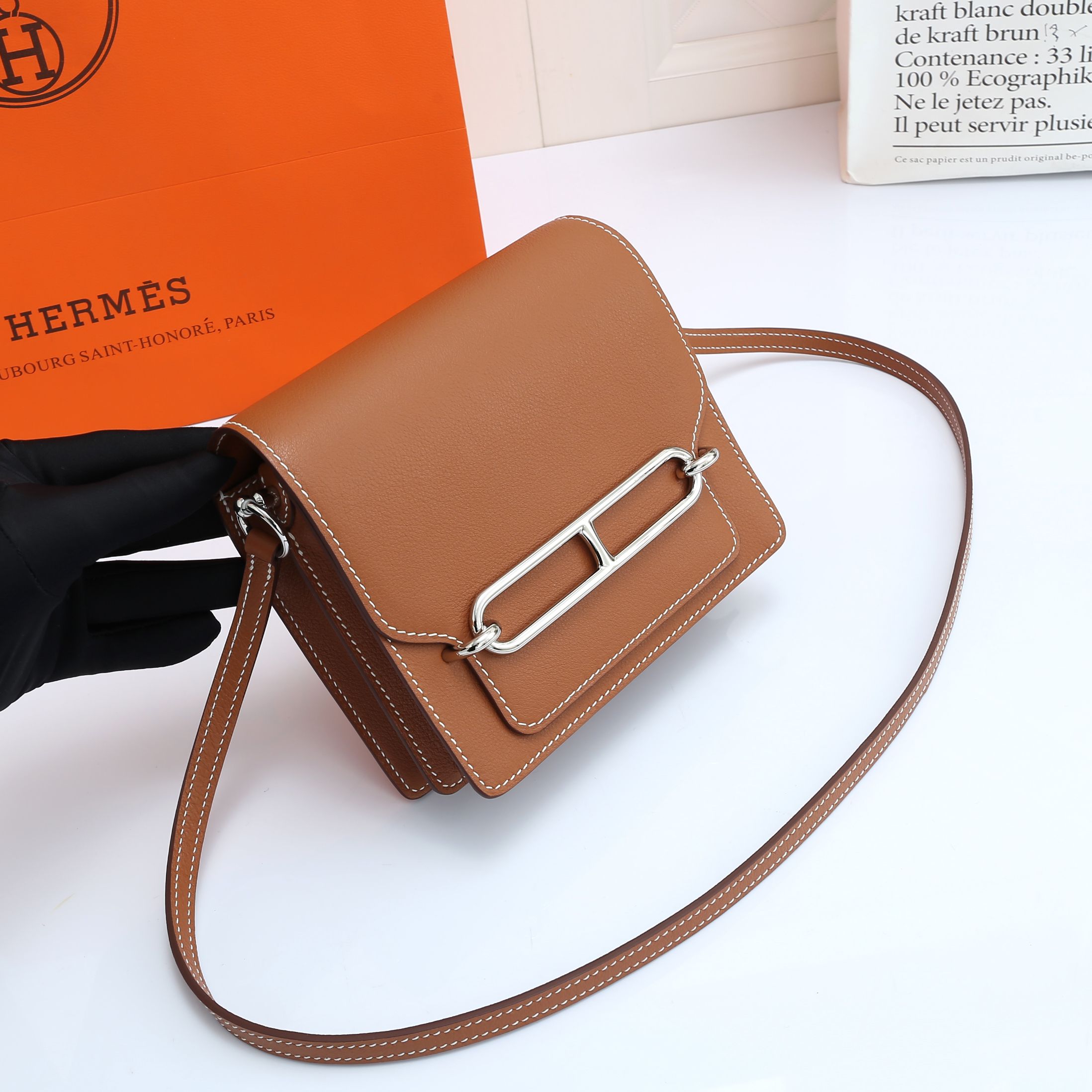 Roulis Bag Brown Silver 19CM