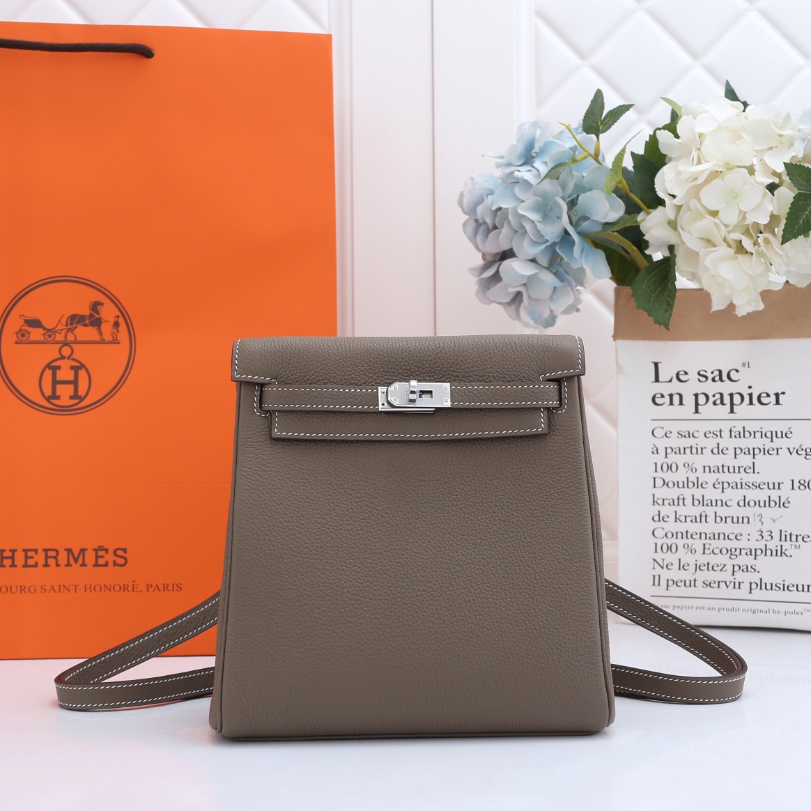 Kelly Ado Backpack Elephant Gray 22cm
