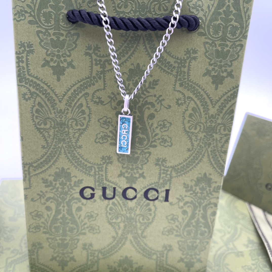 Green Enamel Necklace