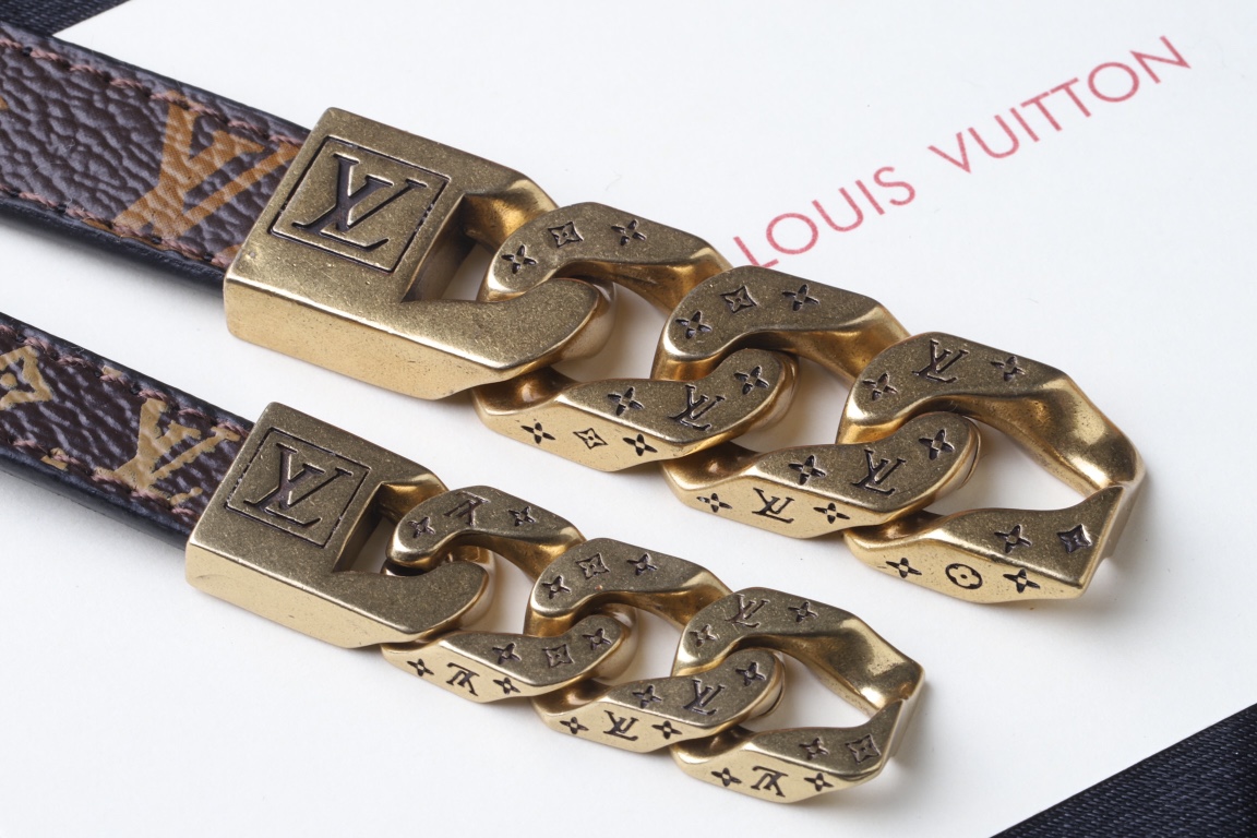 LV Leather Bracelet