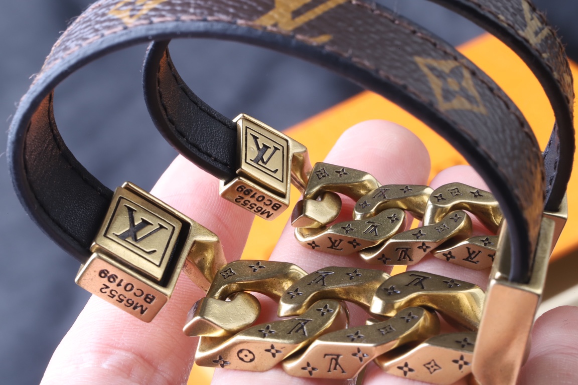 LV Leather Bracelet