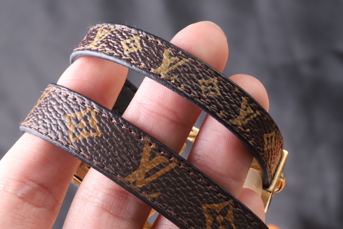LV Leather Bracelet