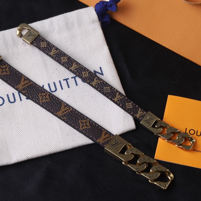 LV Leather Bracelet