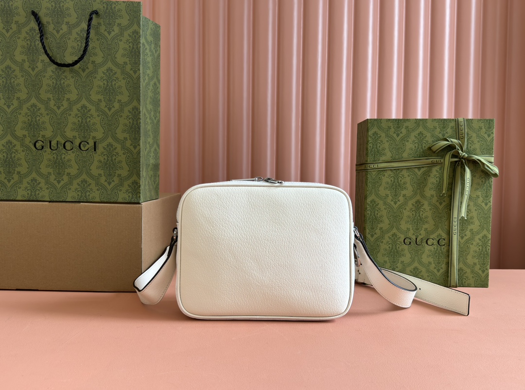 G Logo Mini Bag White