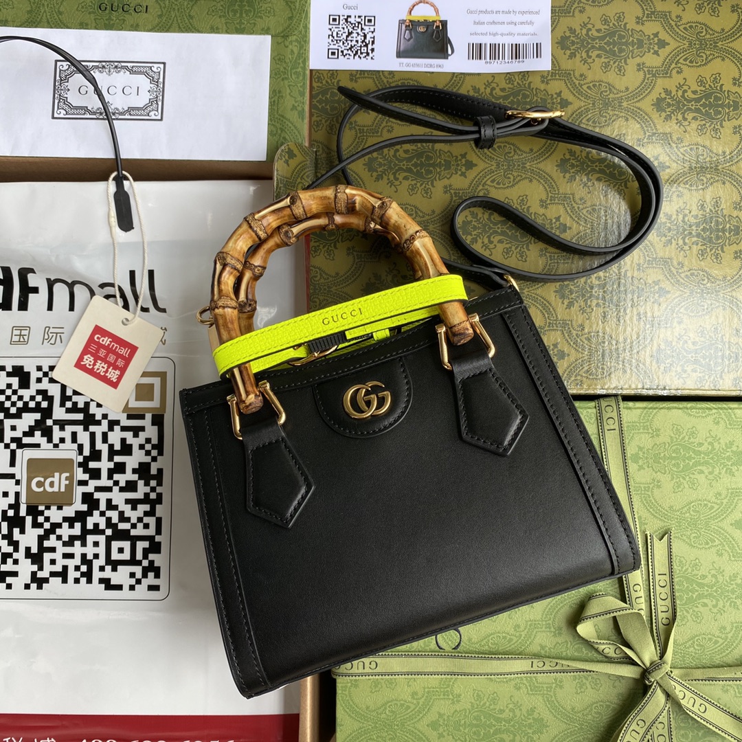 Double G Bamboo Bag Black
