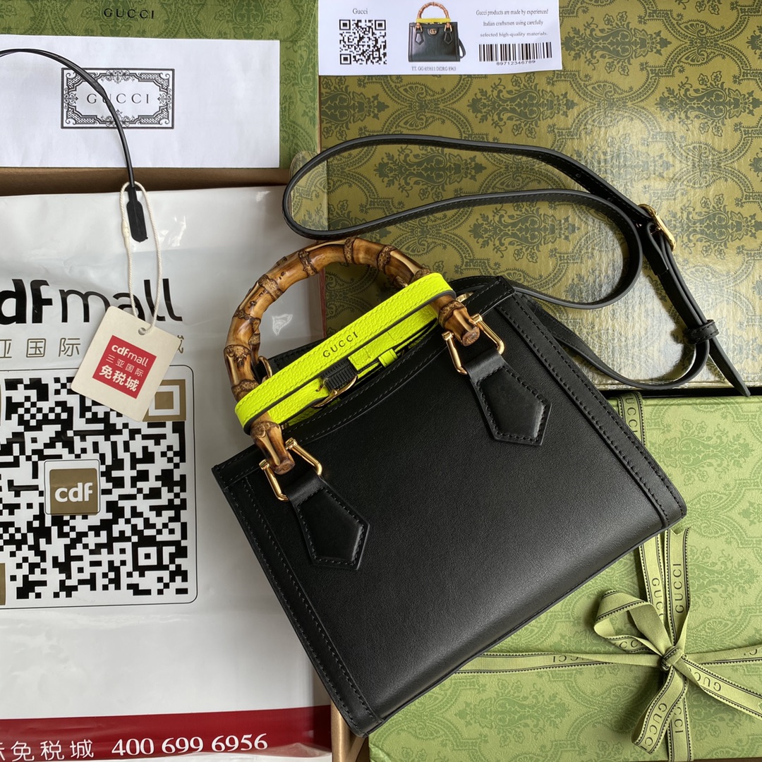 Double G Bamboo Bag Black
