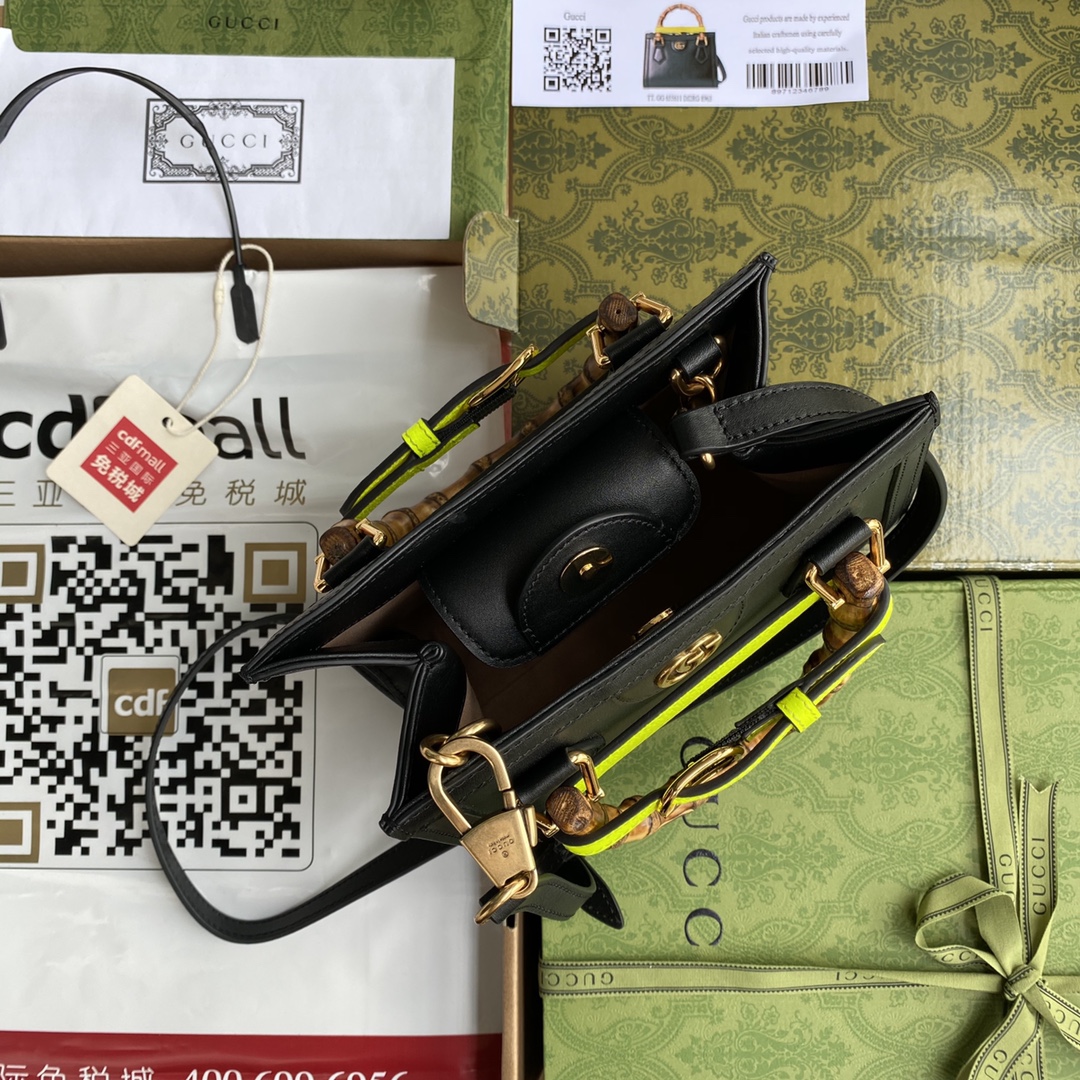 Double G Bamboo Bag Black