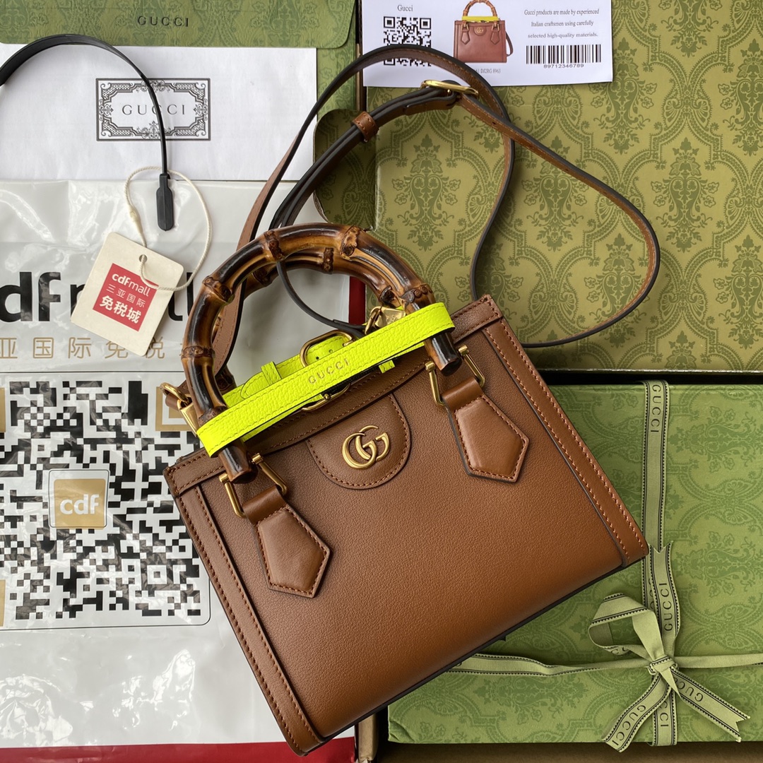 Double G Bamboo Bag Brown