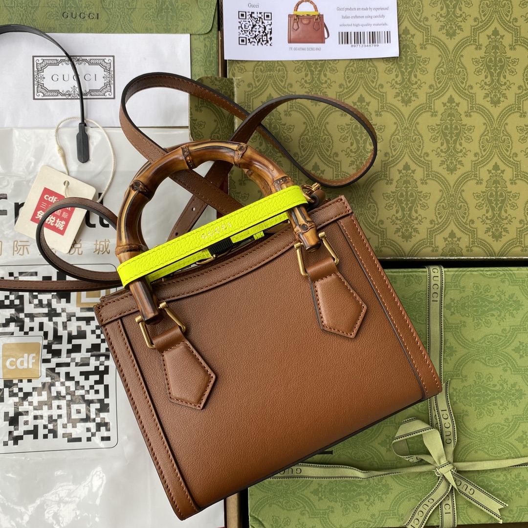 Double G Bamboo Bag Brown
