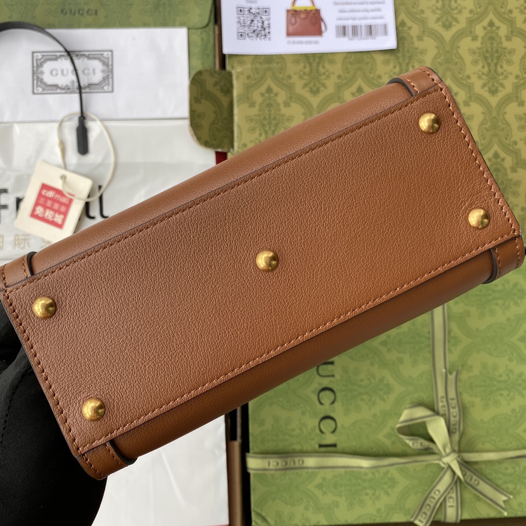 Double G Bamboo Bag Brown