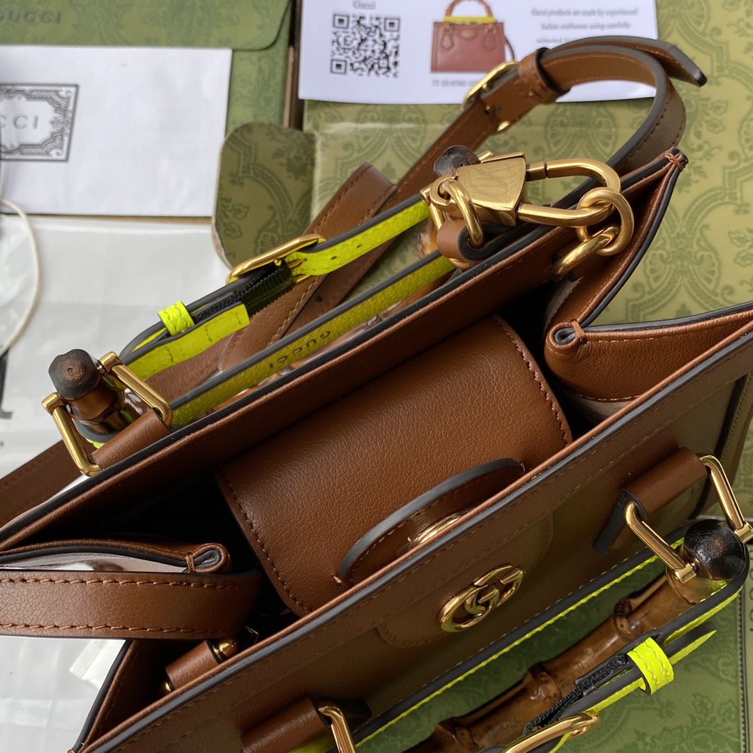 Double G Bamboo Bag Brown