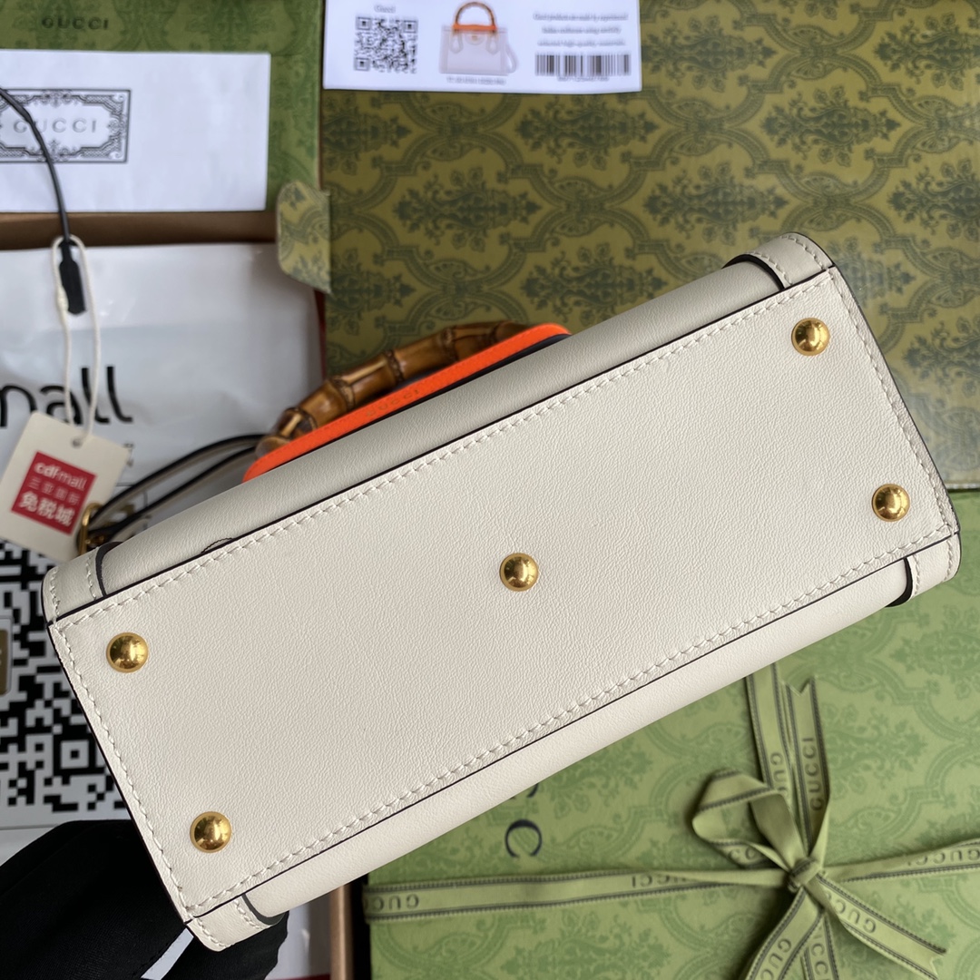 Double G Bamboo Bag White