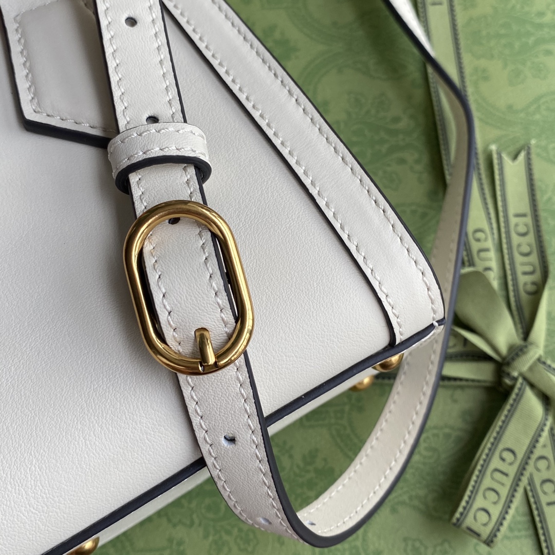 Double G Bamboo Bag White