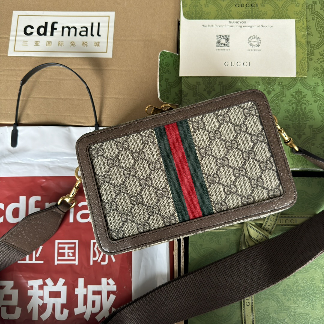 Ophidia Mini GG Bag Brown