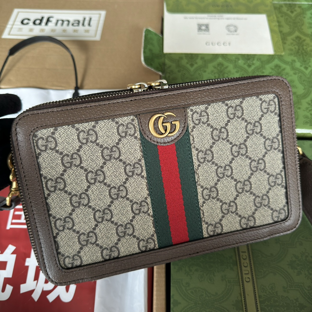 Ophidia Mini GG Bag Brown