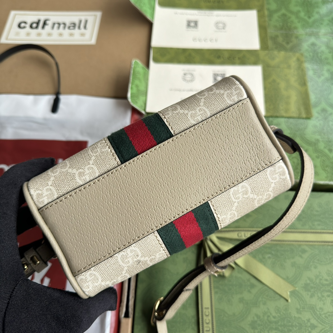 Ophidia Mini GG Bag White