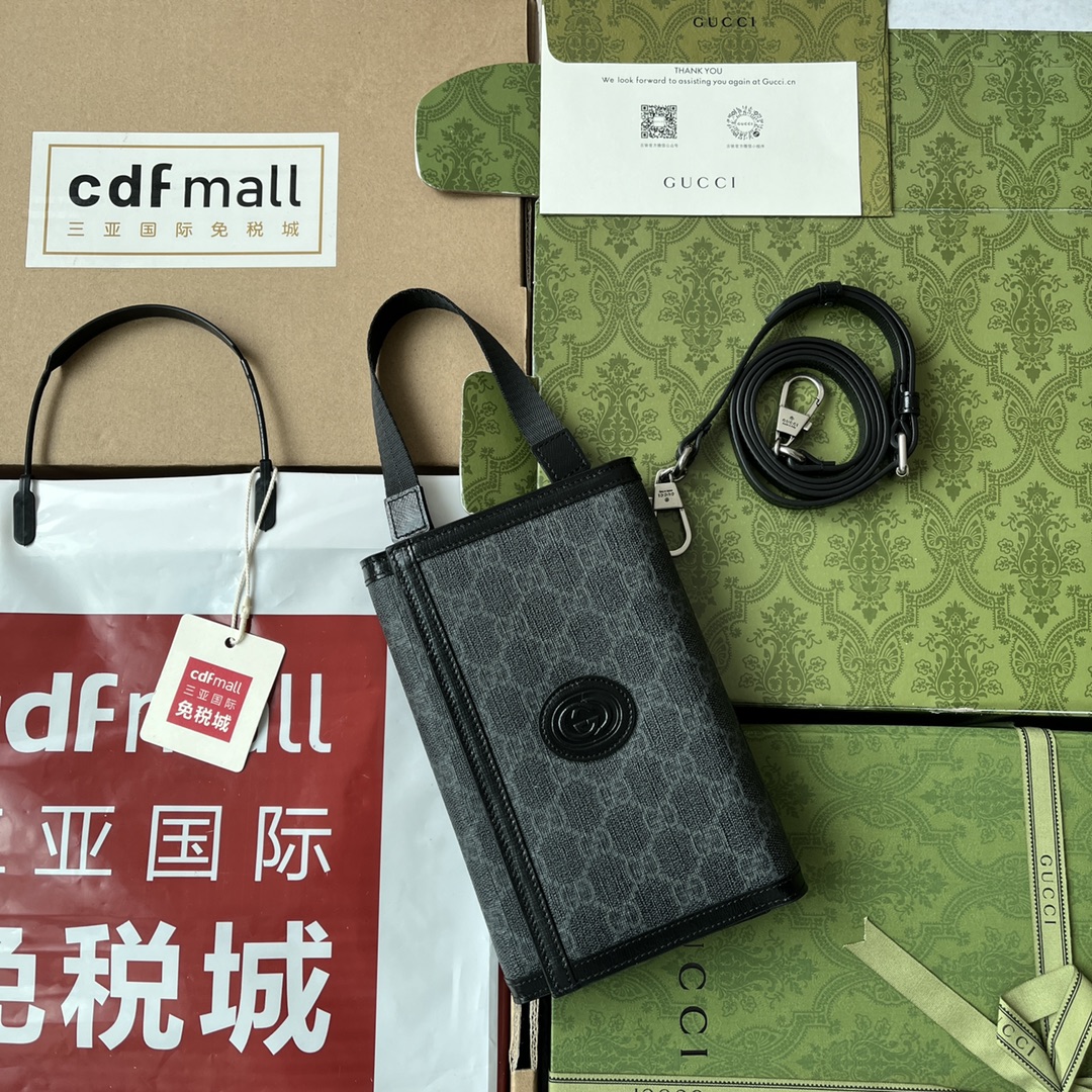 GG Supreme Canvas Bag Black