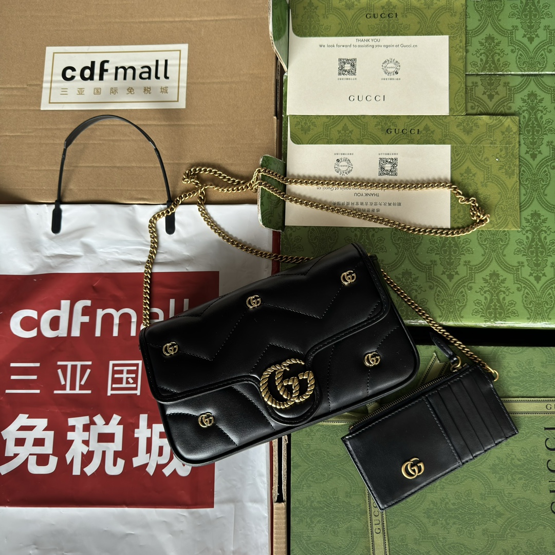 GG Marmon Handbag Black