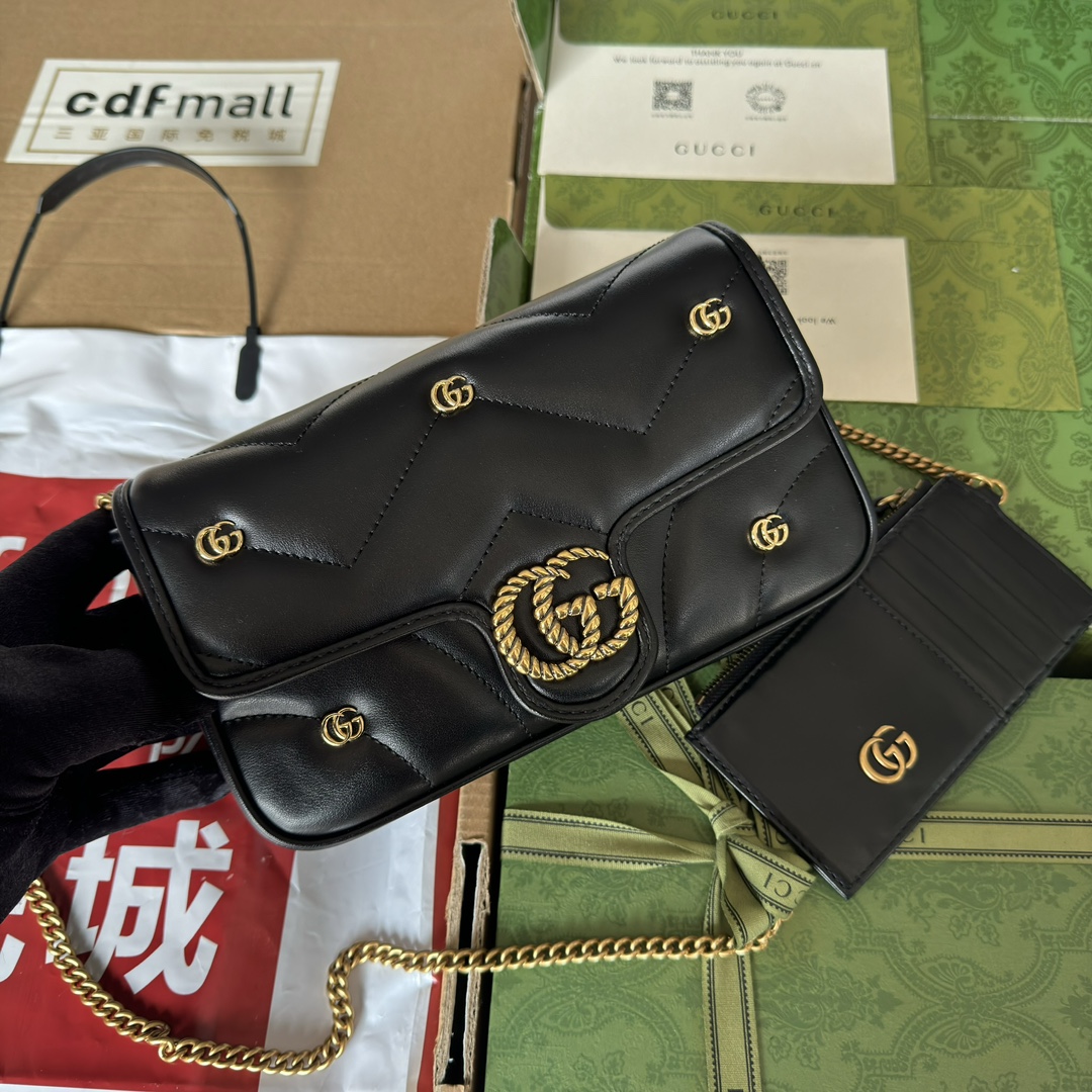 GG Marmon Handbag Black