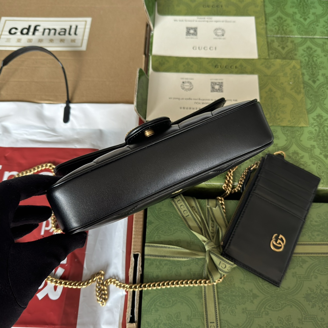 GG Marmon Handbag Black