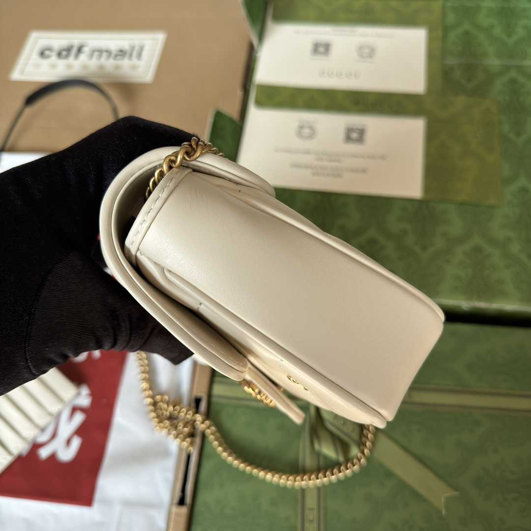 GG Marmon Handbag White