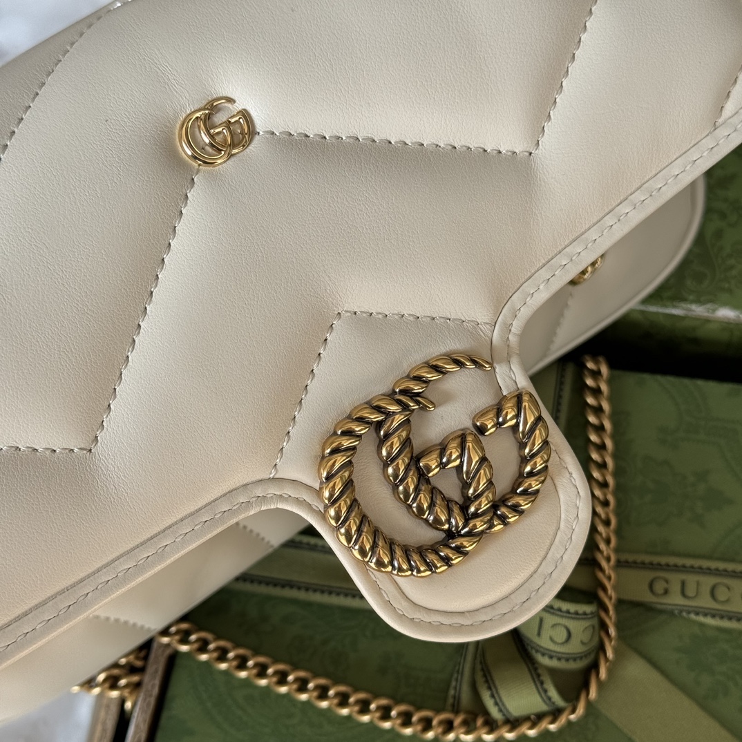 GG Marmon Handbag White