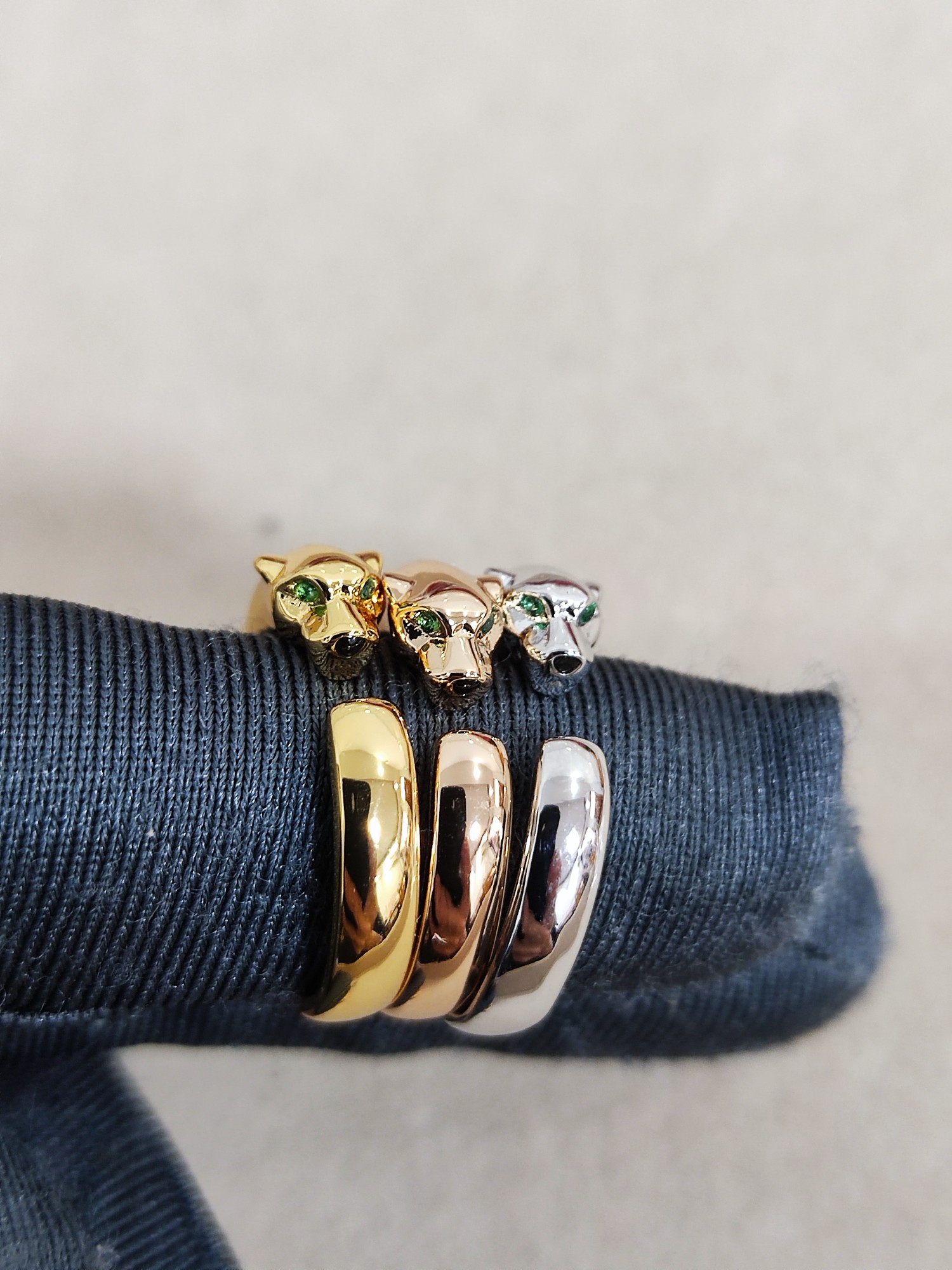 Panther Ring Head with Diamonds