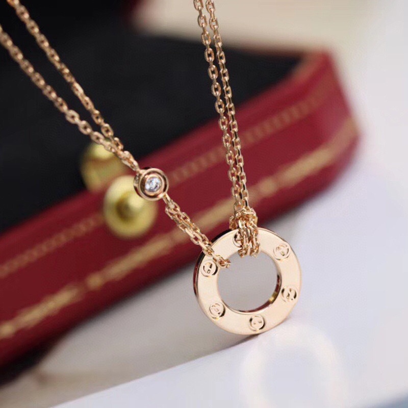 Round Ring Neckalce without Diamonds
