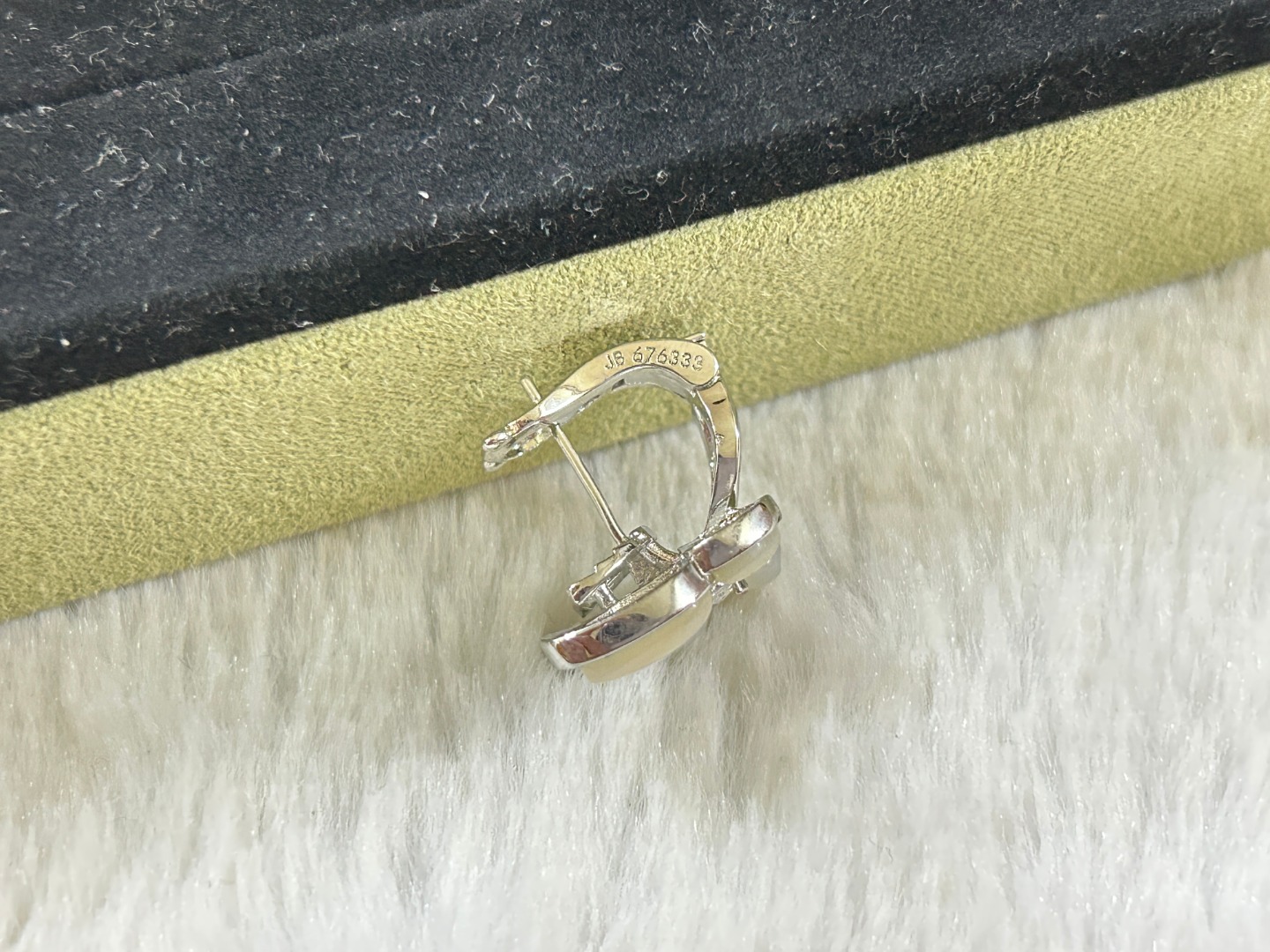 Turquoise Butterfly Earrings with Pink Diamonds
