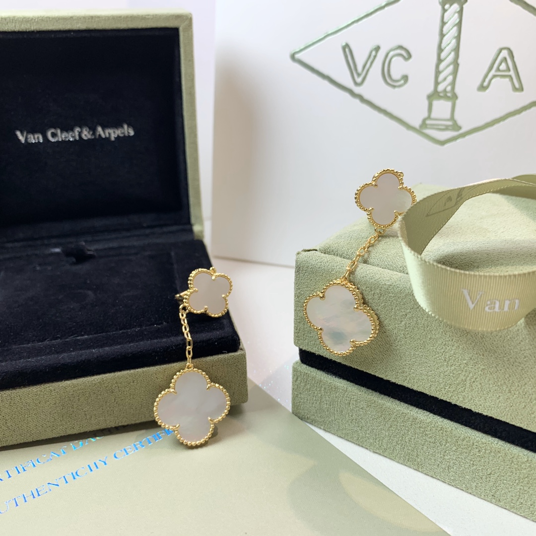 Alhambra 2 Motif Mother-of-Pearl Earrings