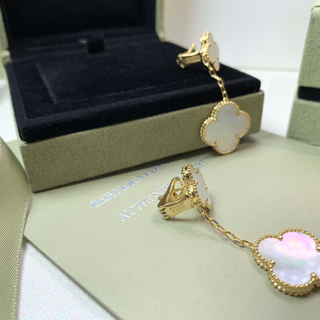 Alhambra 2 Motif Mother-of-Pearl Earrings