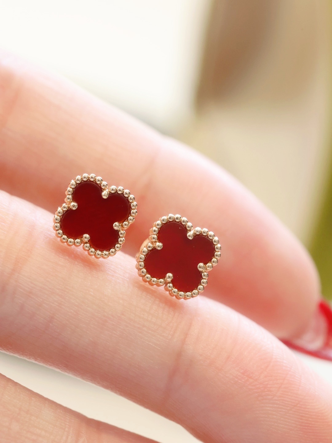 Sweet Alhambra Carnelian Studs