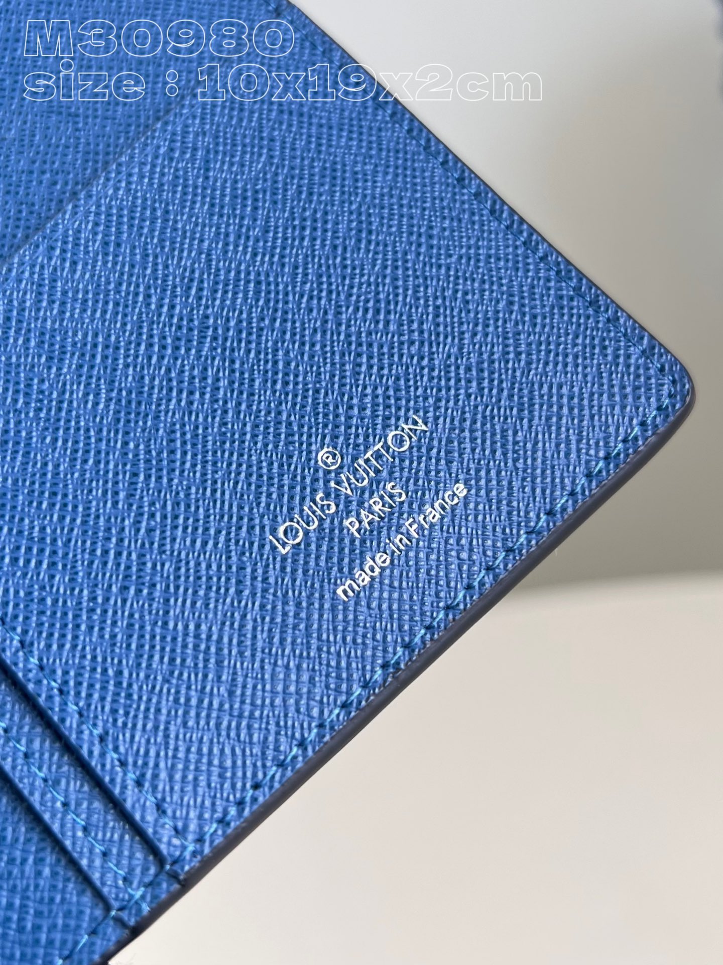 The Brazza wallet in Louis Vuitton M30980 has the rich texture of Taga leather and the traditional