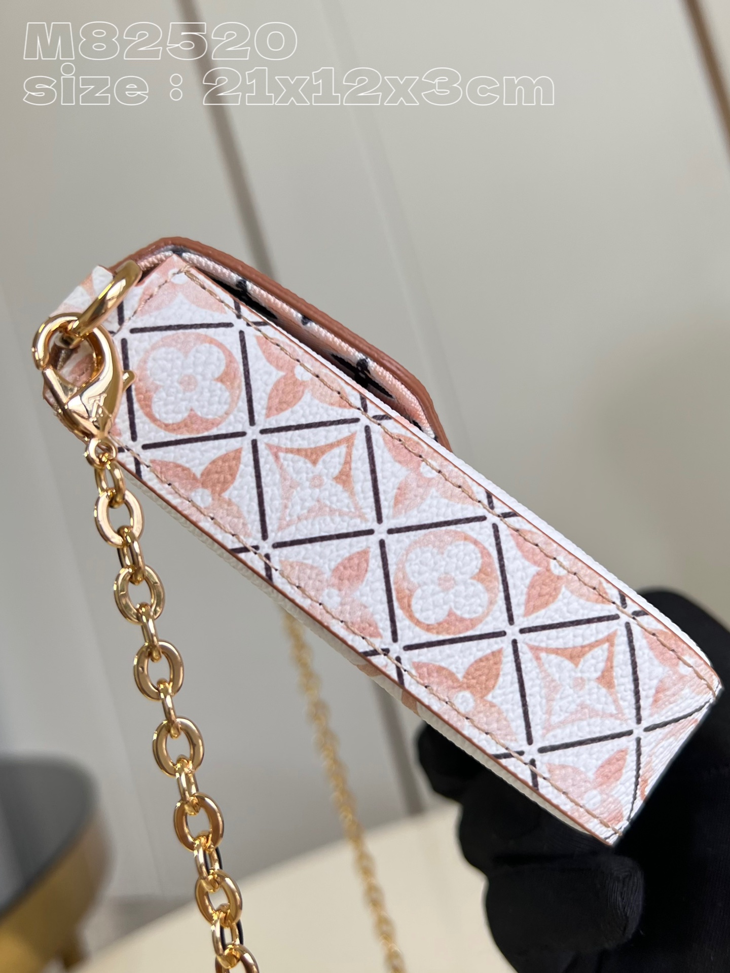 From the current holiday collection, the Louis Vuitton M82520 Pochette Félicie chain bag