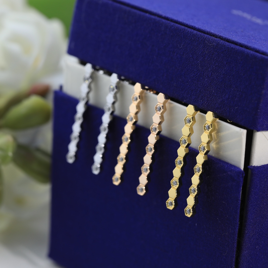 Bee Studs with Diamonds