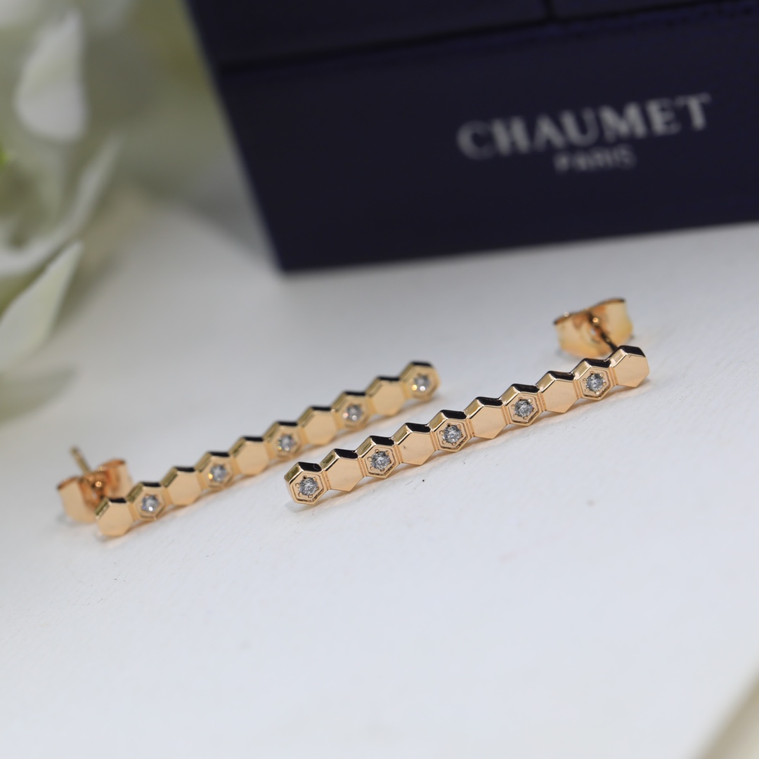 Bee Studs with Diamonds