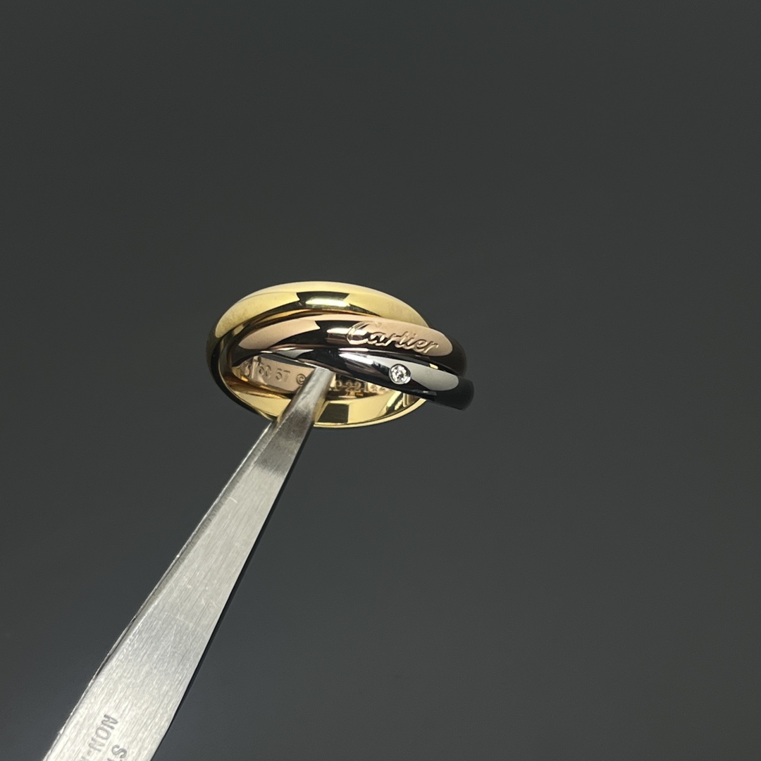 Trinity Rings,Rose Gold