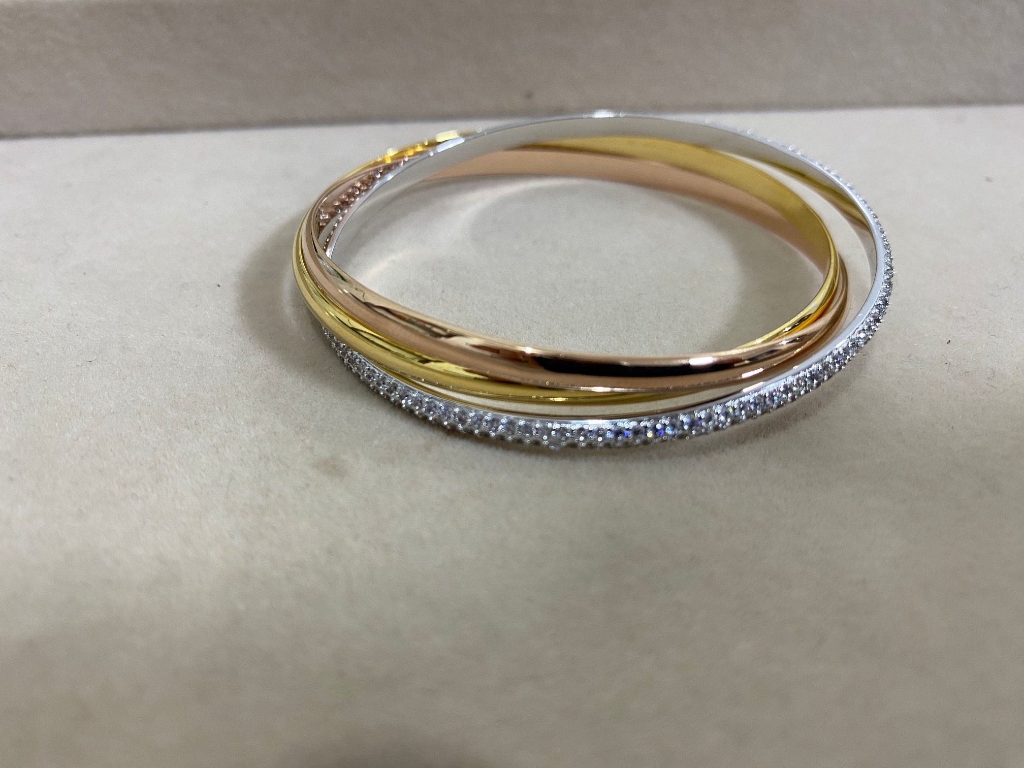 Trinity Bracelet with Diamonds