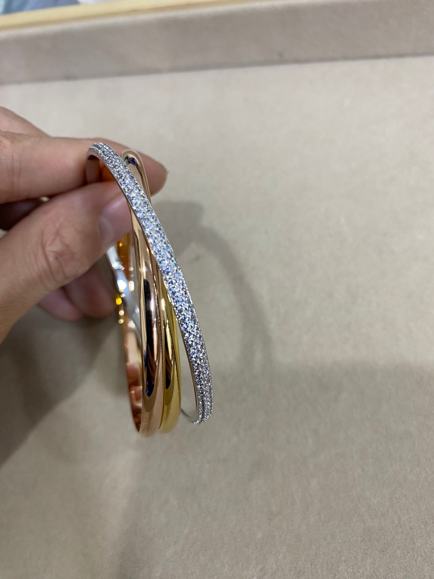 Trinity Bracelet with Diamonds