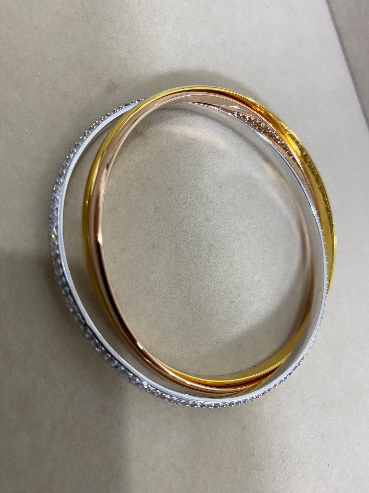 Trinity Bracelet with Diamonds