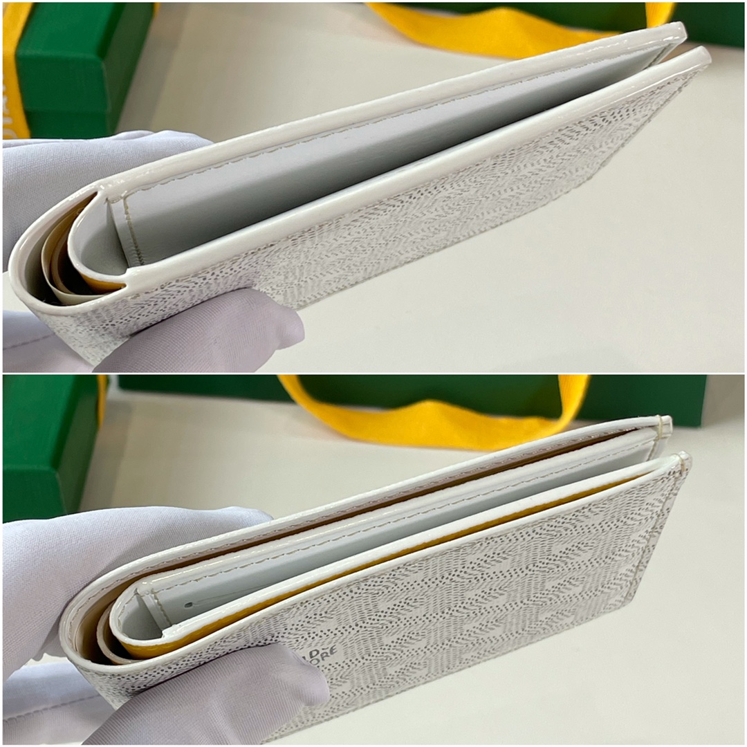 White Goyard Victoire Wallet organising cards, papers and notes ,can be used in a bag