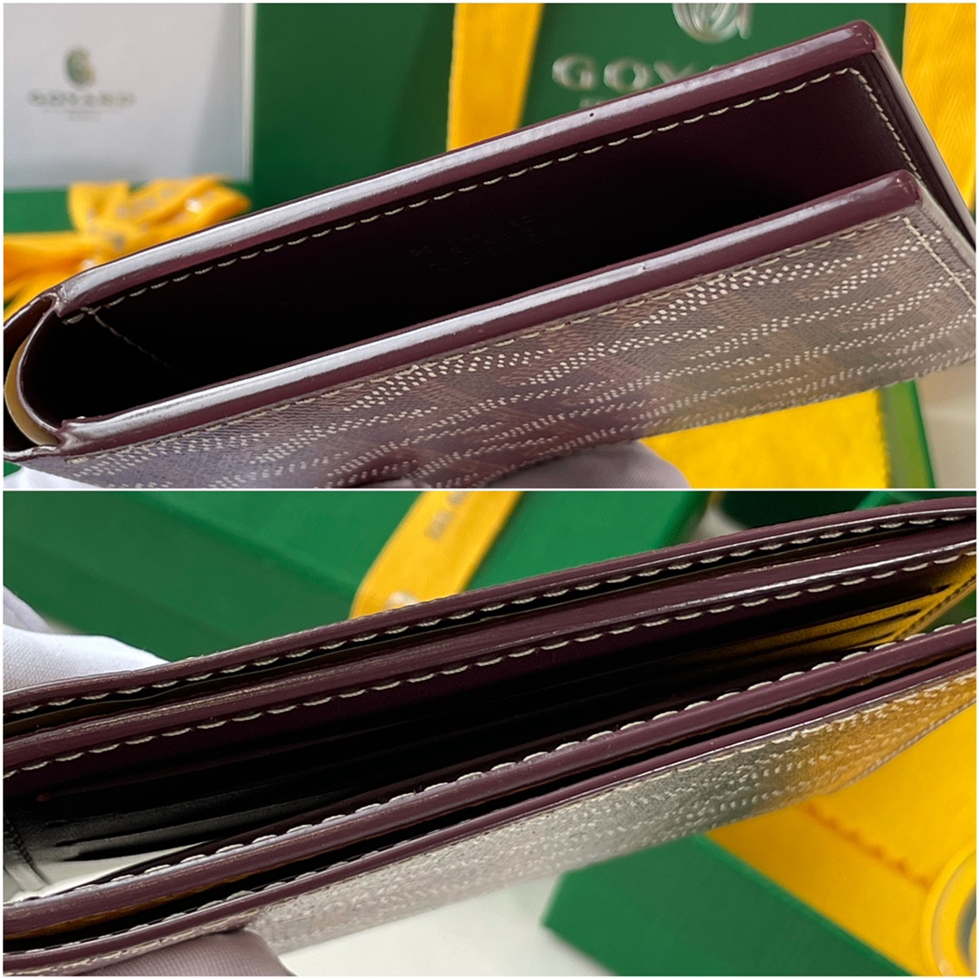 Burgundy Goyard Victoire Wallet organising cards, papers and notes ,can be used in a bag