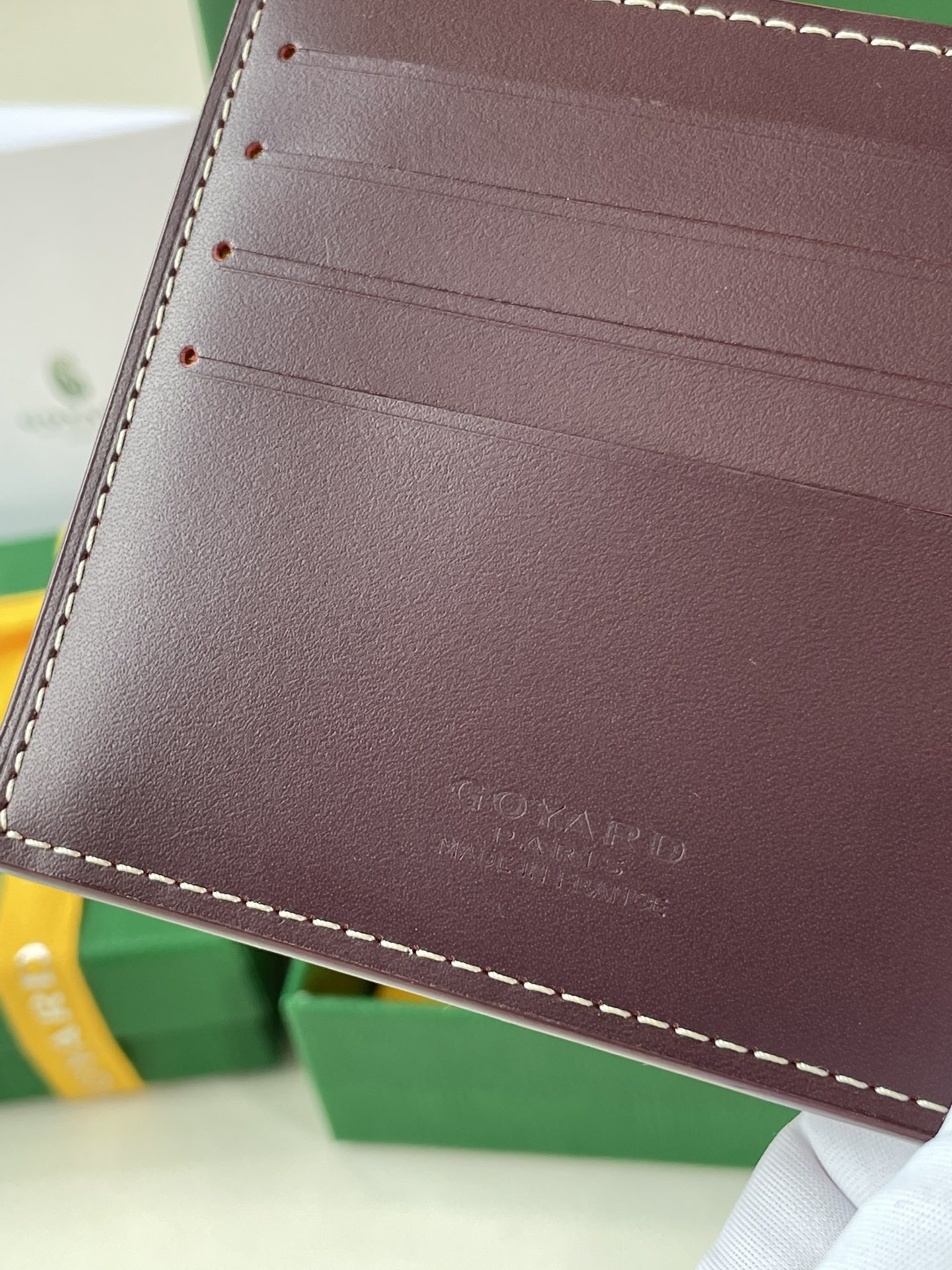 Burgundy Goyard Victoire Wallet organising cards, papers and notes ,can be used in a bag