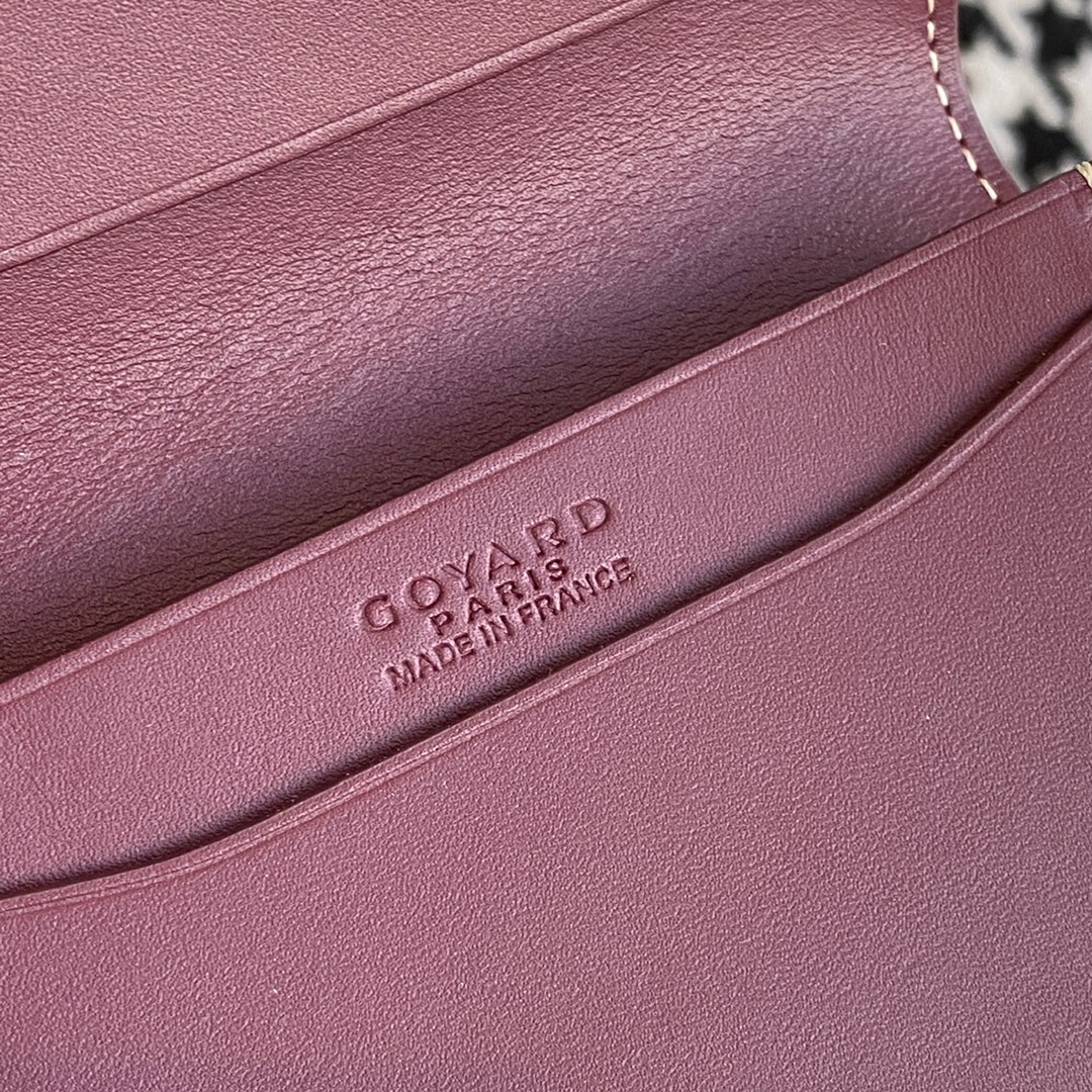 Burgundy goyard Malesherbes Card Wallet ideal for business as it was designed to hold business cards