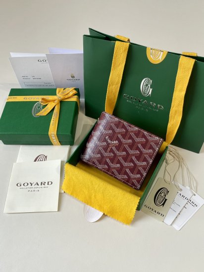 Burgundy Goyard Victoire Wallet organising cards, papers and notes ,can be used in a bag