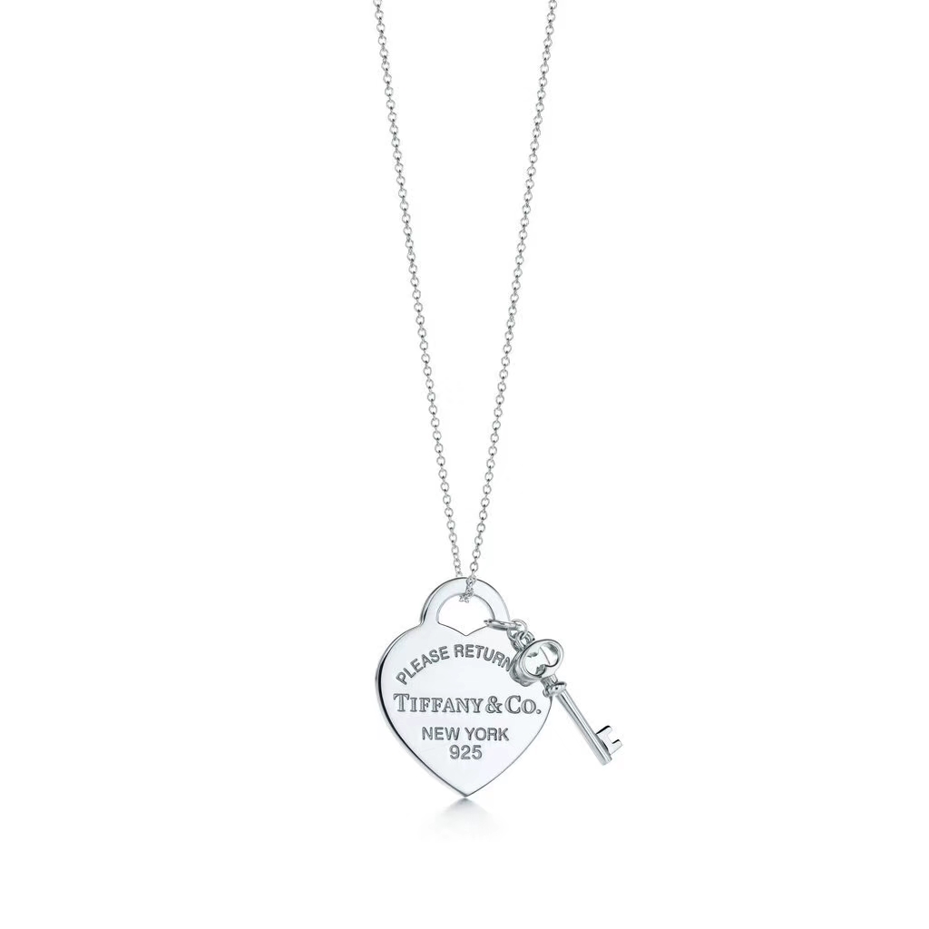 Heart with Key Pendant Necklace