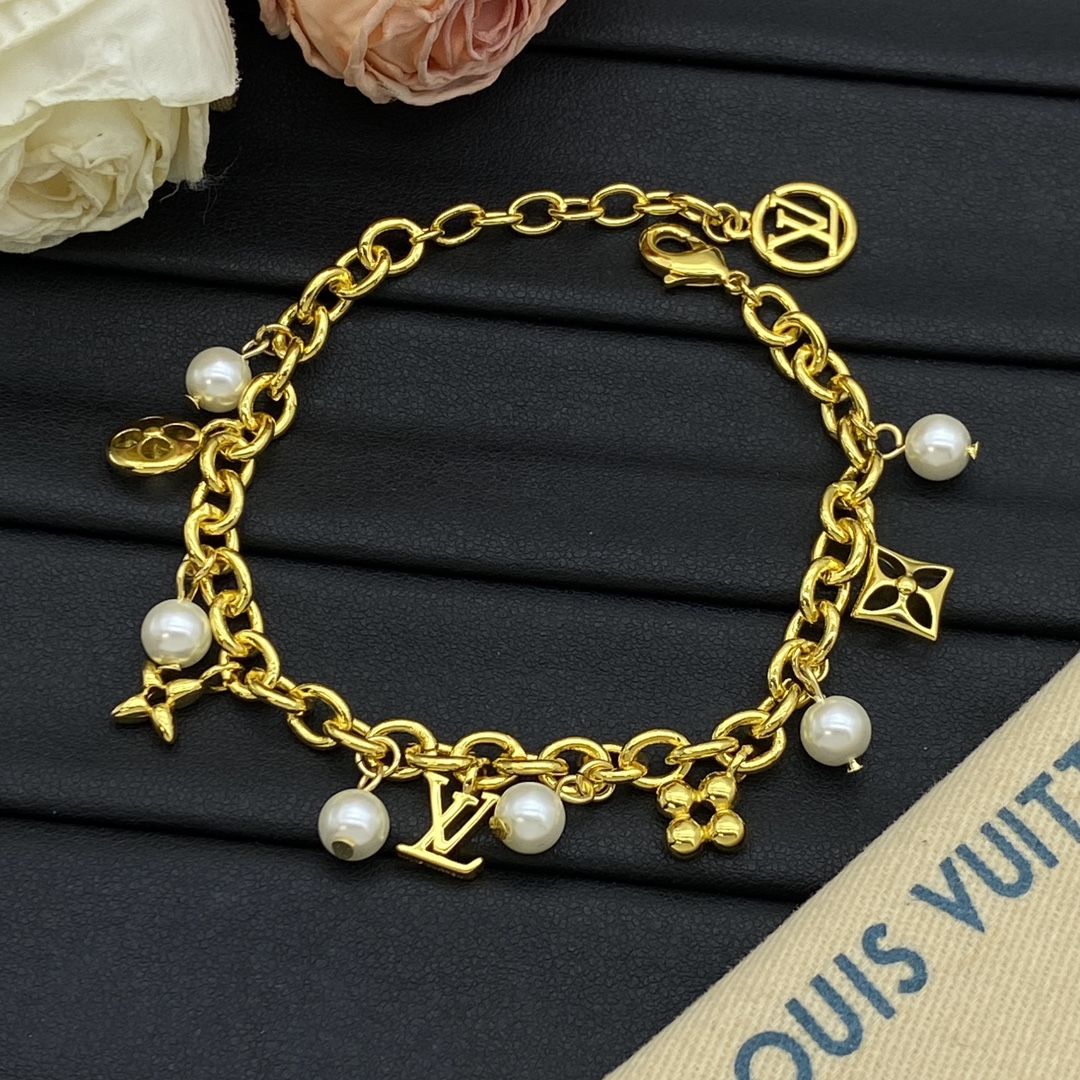 Natural Stone Flower Bracelet