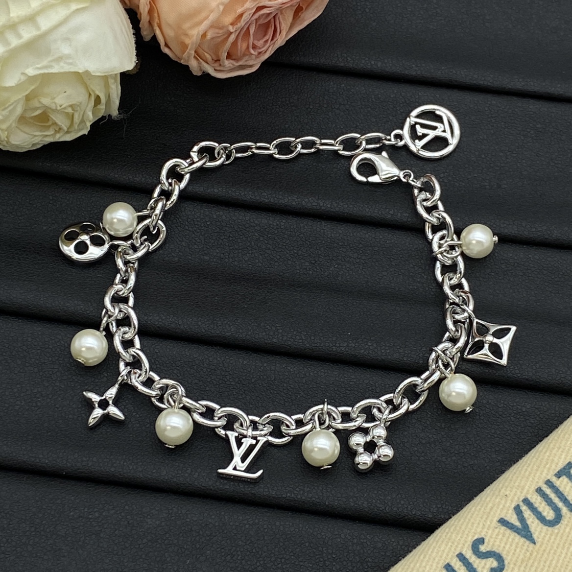 Natural Stone Flower Bracelet