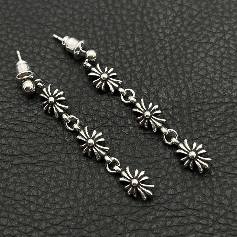 Cross Tassel Earrings