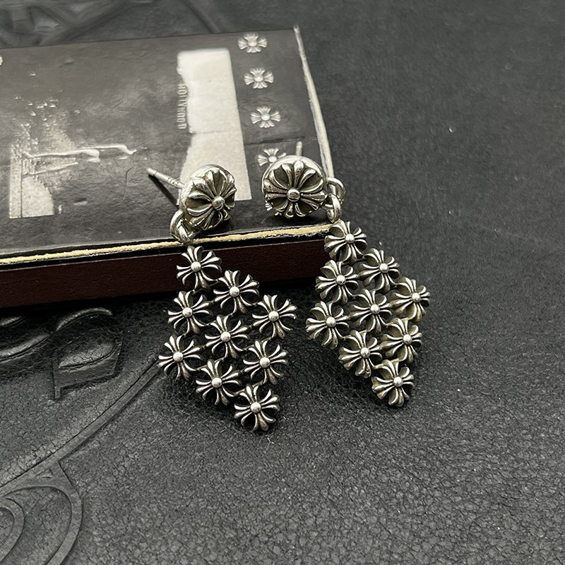 Rhombus Cross Earrings